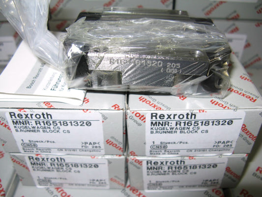 R165181220 Bosch Rexroth Runner Block Ball Carriage Linear Bearings