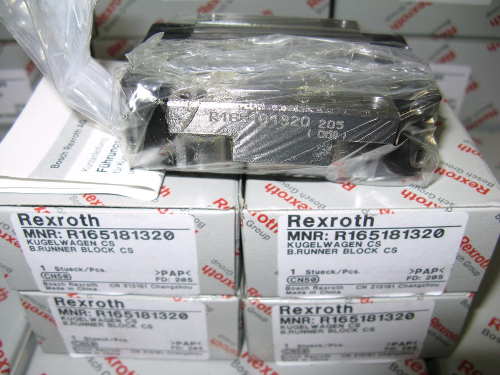 R165181320 Bosch Rexroth Runner Block Ball Carriage Linear Bearings