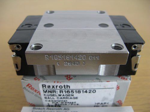 R165189420 Bosch Rexroth Runner Block Ball Carriage Linear Bearings