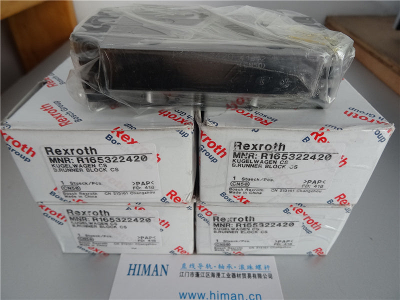 R165322420 Bosch Rexroth Runner Block Ball Carriage Linear Bearings