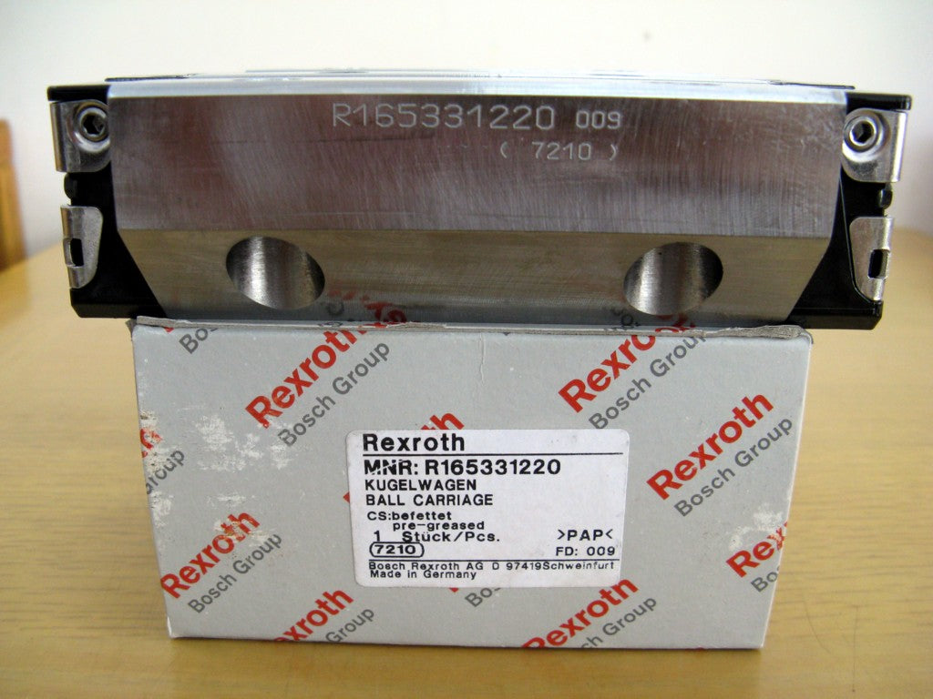 R165332320 Bosch Rexroth Runner Block Ball Carriage Linear Bearings