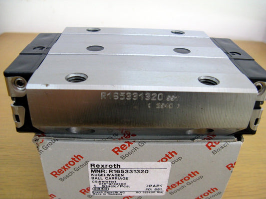 R165331320 Bosch Rexroth Runner Block Ball Carriage Linear Bearings