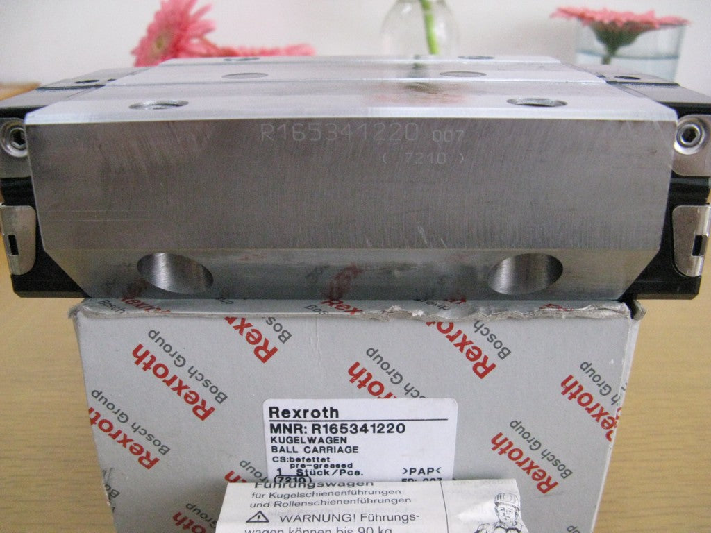 R165341220 Bosch Rexroth Runner Block Ball Carriage Linear Motion Bearings