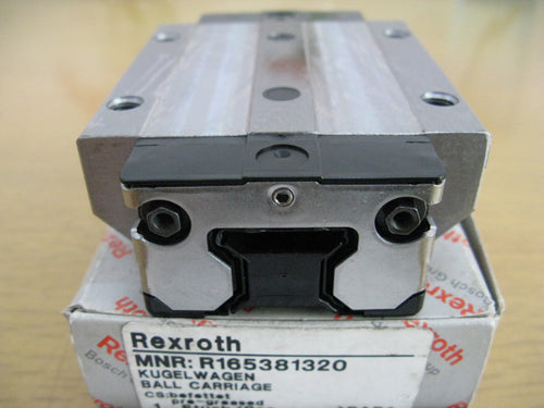 R165381220 Bosch Rexroth Runner Block Ball Carriage Linear Motion Bearings