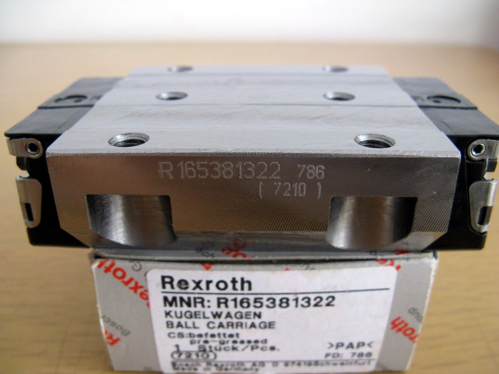 R165382220 Bosch Rexroth Runner Block Ball Carriage Linear Motion Bearings