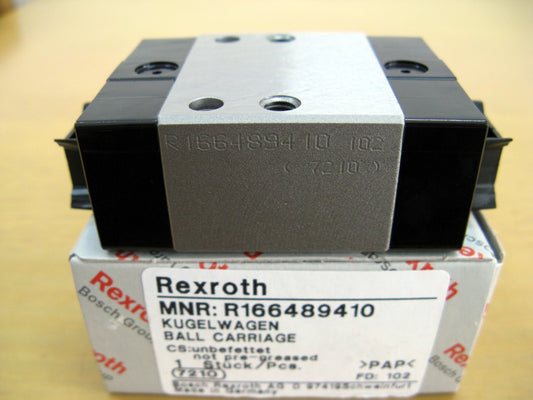 R166489310 Bosch Rexroth Runner Block Ball Carriage Linear Motion Bearings