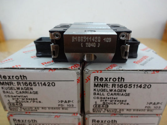 R166519320 Bosch Rexroth Runner Block Ball Carriage Linear Motion Bearings