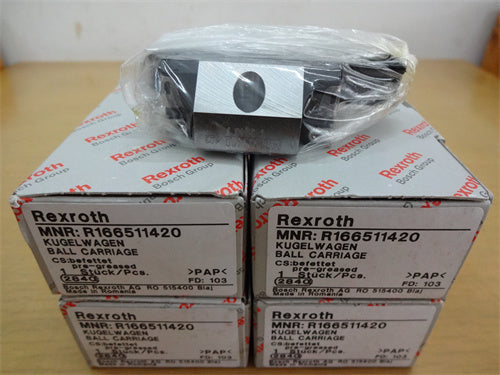 R166511420 Bosch Rexroth Runner Block Ball Carriage Linear Motion Bearings