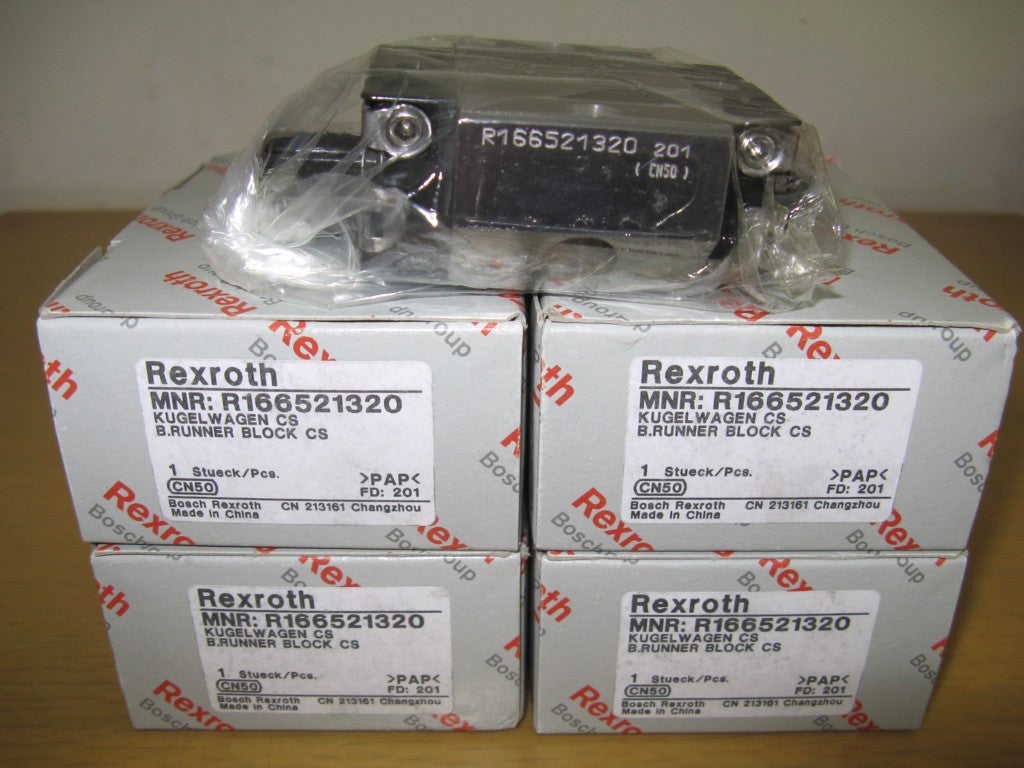 R166521320 Bosch Rexroth Runner Block Ball Carriage Linear Motion Bearings