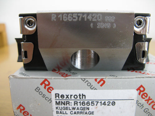 R166579320 Bosch Rexroth Runner Block Ball Carriage Linear Motion Bearings