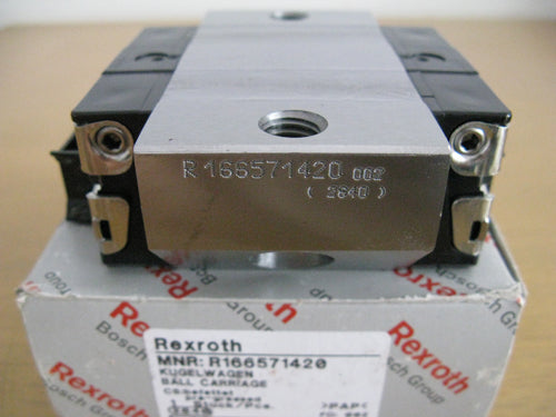 R166571420 Bosch Rexroth Runner Block Ball Carriage Linear Motion Bearings