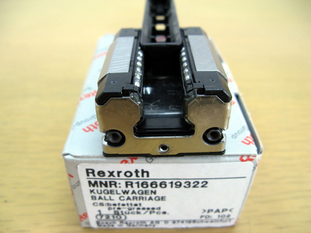 R166619320 Bosch Rexroth Runner Block Ball Carriage Linear Motion Bearings