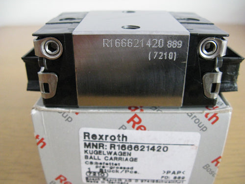 R166629320 Bosch Rexroth Runner Block Ball Carriage Linear Motion Bearings