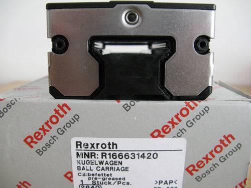 R166631320 Bosch Rexroth Runner Block Ball Carriage Linear Motion Bearings