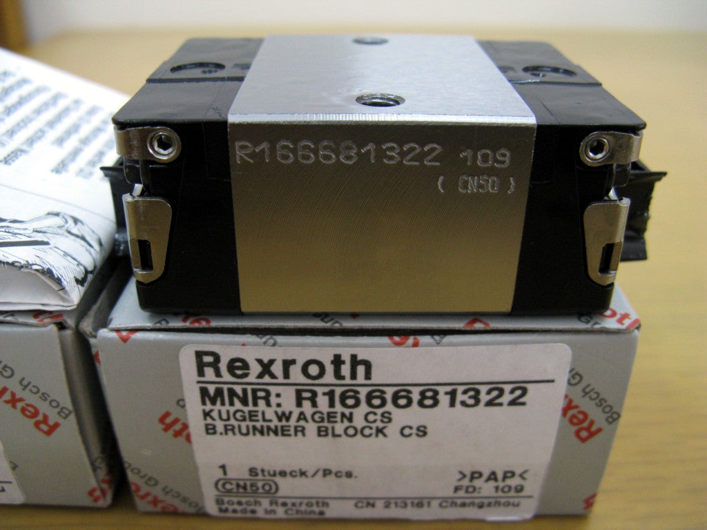 R166681320 Bosch Rexroth Runner Block Ball Carriage Linear Motion Bearings