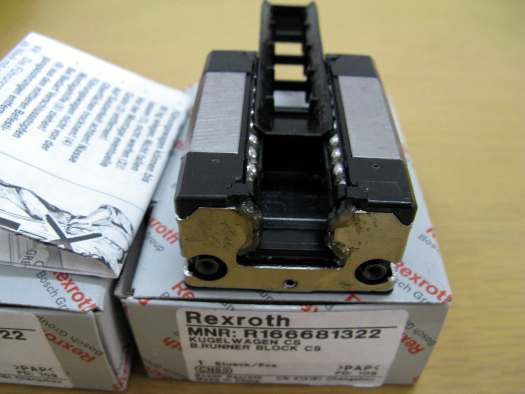 R166681320 Bosch Rexroth Runner Block Ball Carriage Linear Motion Bearings