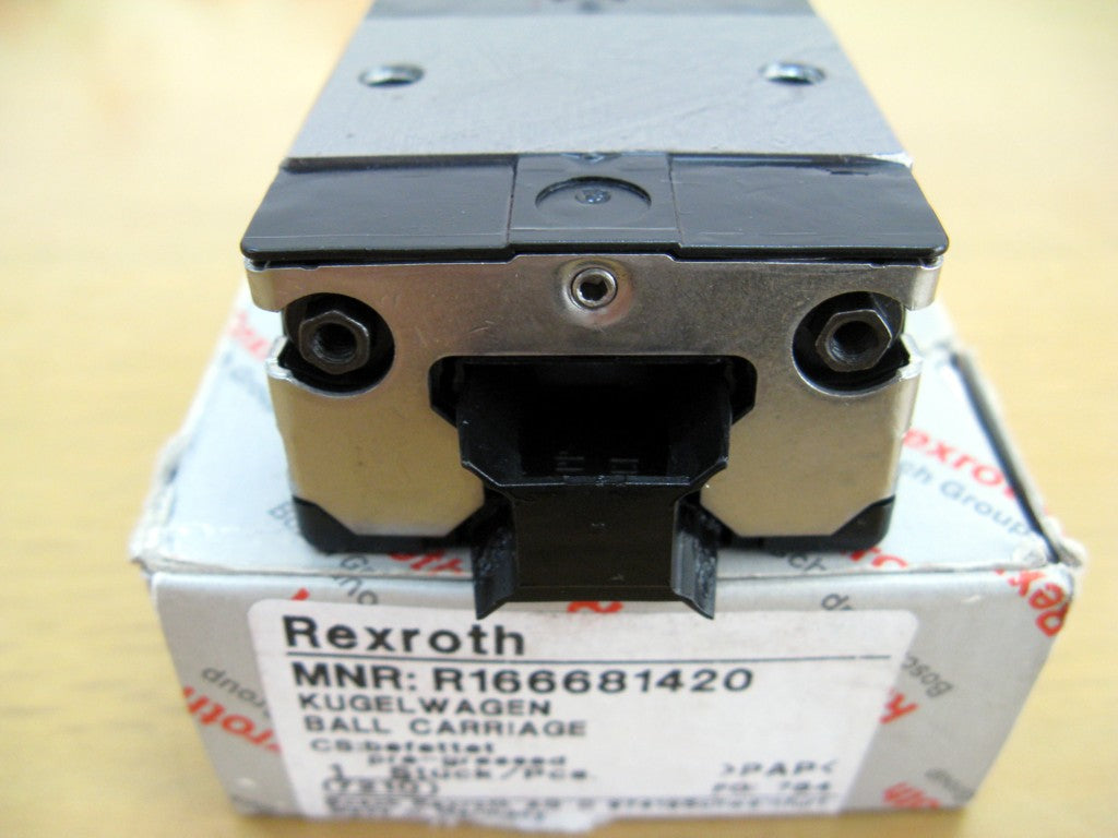 R166681420 Bosch Rexroth Runner Block Ball Carriage Linear Motion Bearings