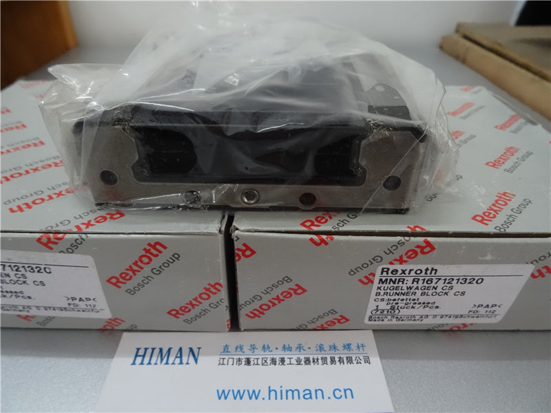 R167121220 Bosch Rexroth Runner Block Ball Carriage Linear Motion Bearings