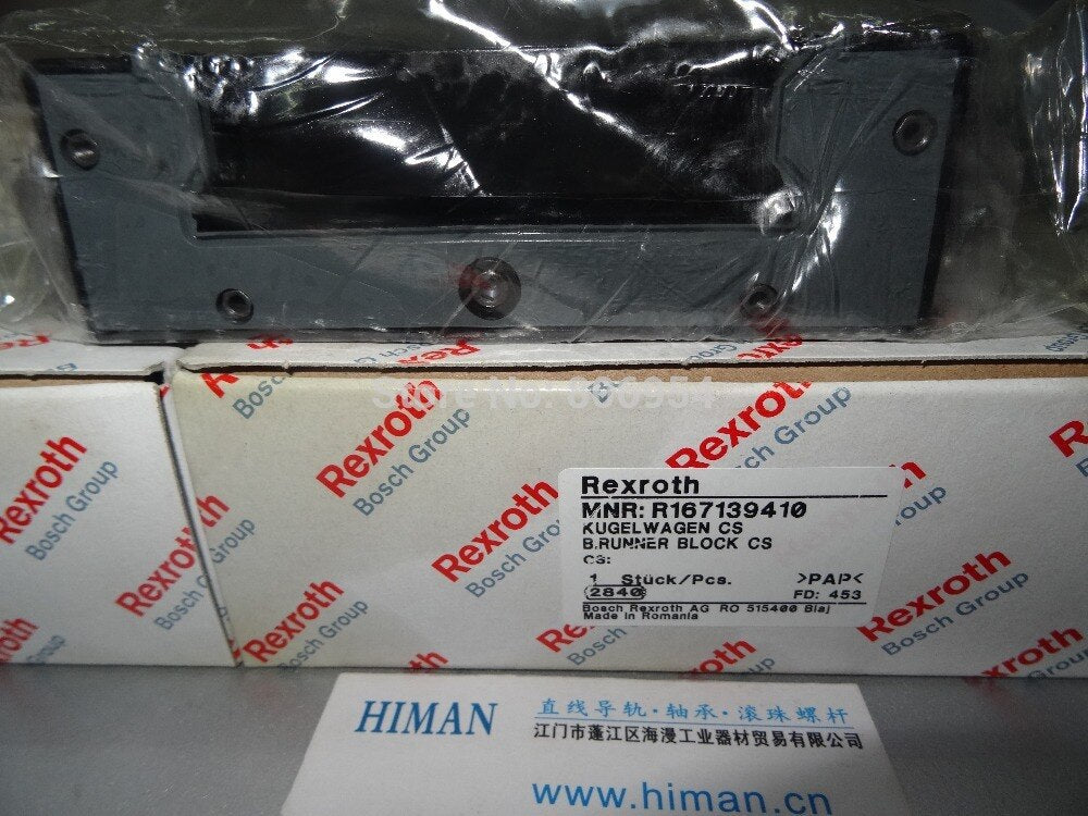 R167131310 Bosch Rexroth Runner Block Ball Carriage Linear Motion Bearings