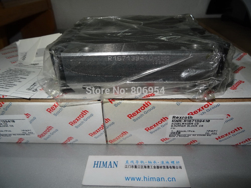 R167139310 Bosch Rexroth Runner Block Ball Carriage Linear Motion Bearings