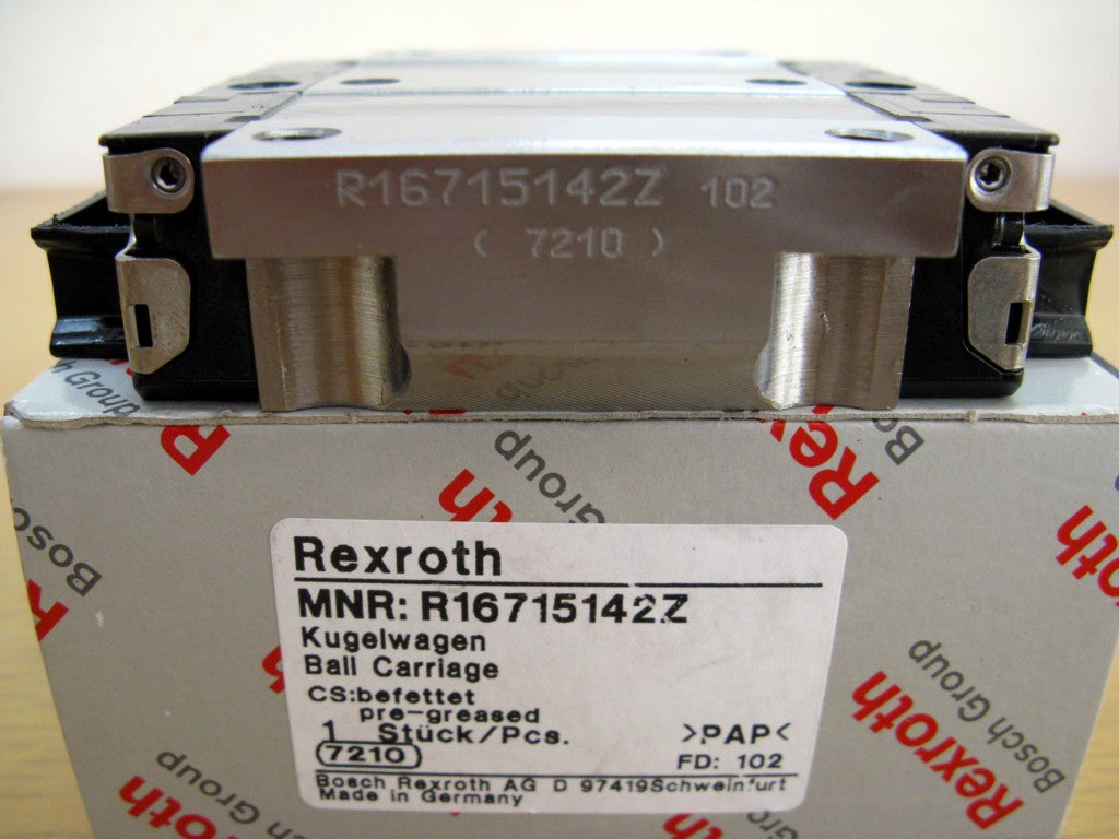 R167159420 Bosch Rexroth Runner Block Ball Carriage Linear Motion Bearings